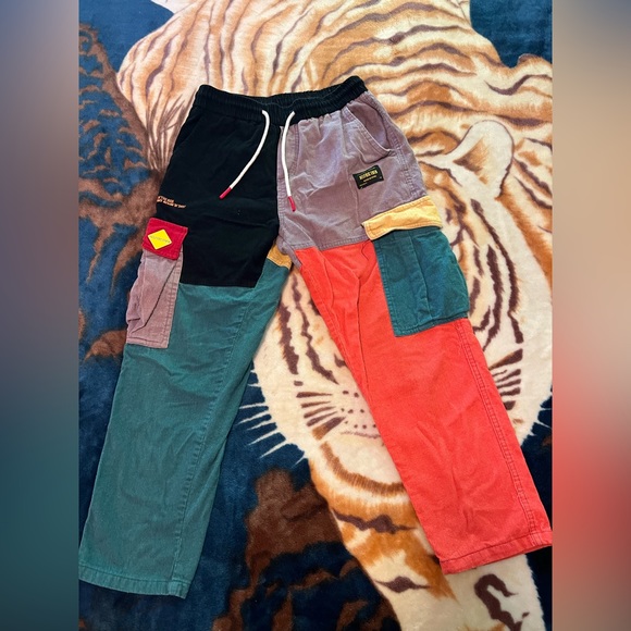 COPY - Aelfric Eden “Back to 90s” Patchwork Color Block Corduroy Pants - Size M - Picture 5 of 7